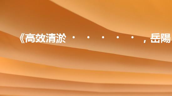 《高效清淤，岳陽(yáng)河道清淤單價(jià)實(shí)惠且優(yōu)質(zhì)》